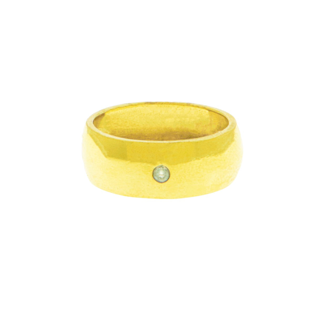 925 Sterling Silver Gold Plating Wedding Band - A121389