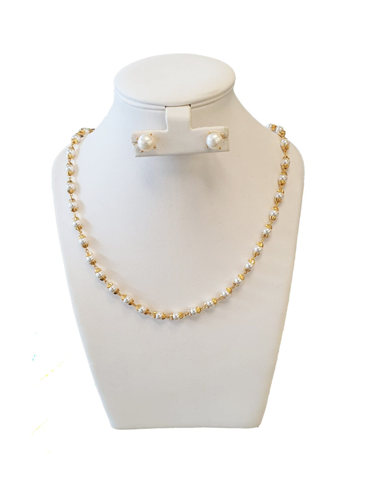 22ct Gold Beaded Necklace Set - PB21482