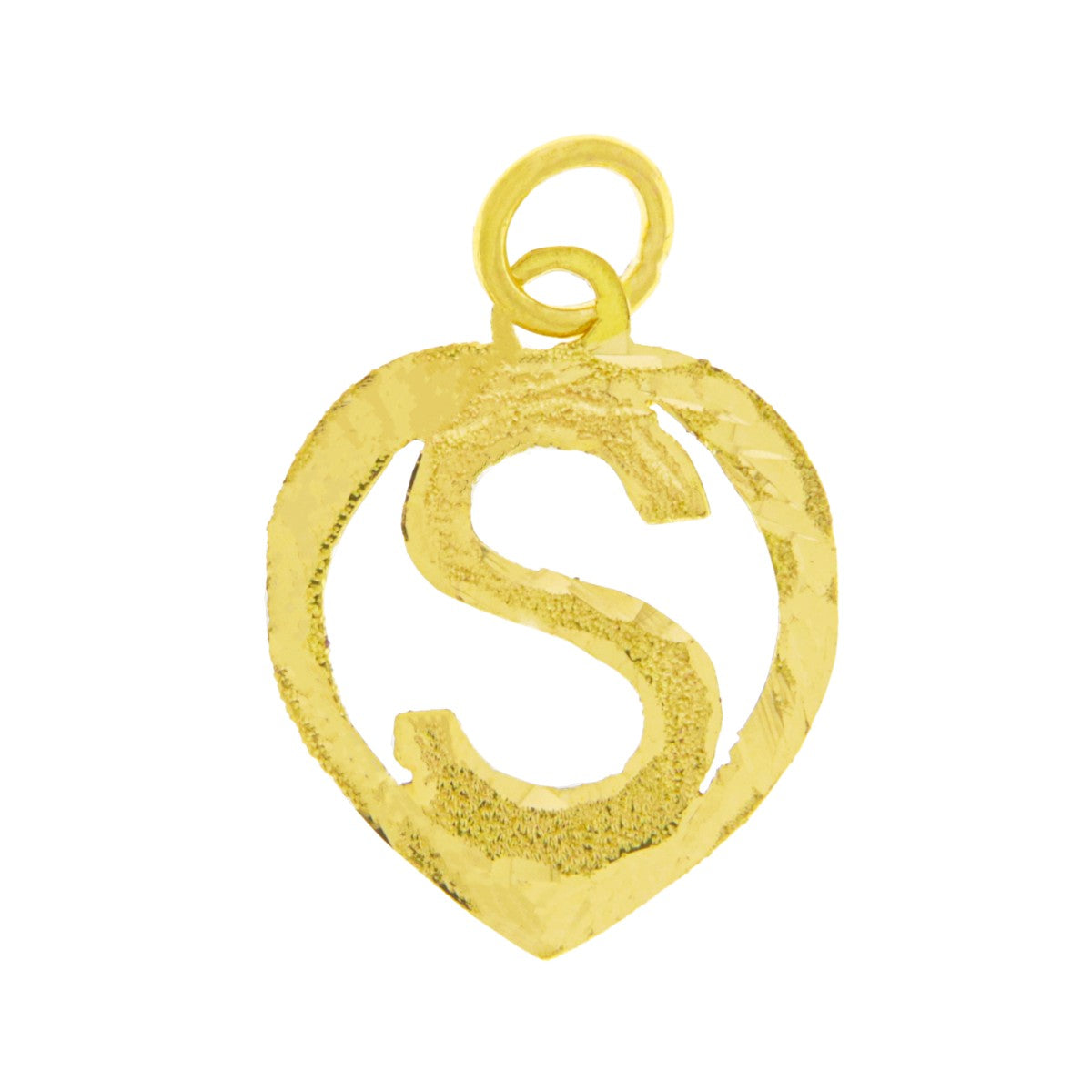 22ct Gold Initial S Pendant - A121488