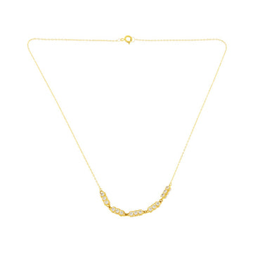 22ct Gold CZ Cluster Necklace - PB21497