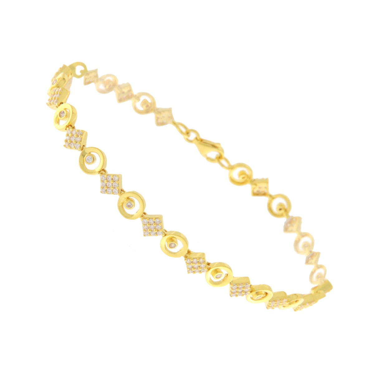 22ct Gold Geometric Design Bracelet - PB21499