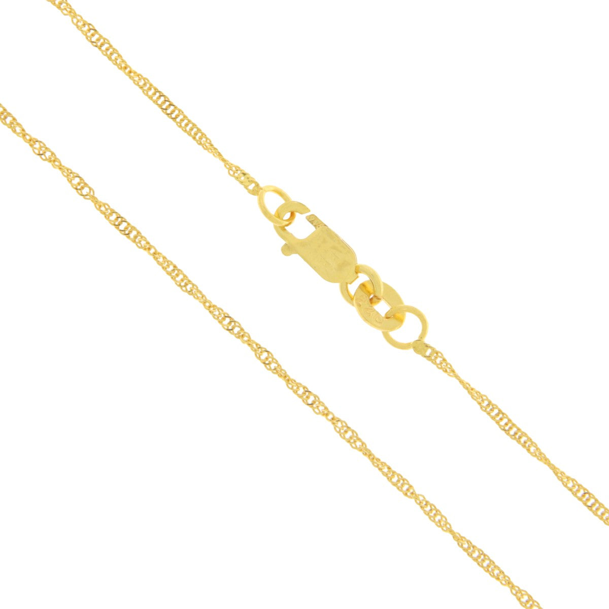 22ct Gold Ripple Chain - A121605