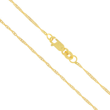 22ct Gold Ripple Chain - A121605