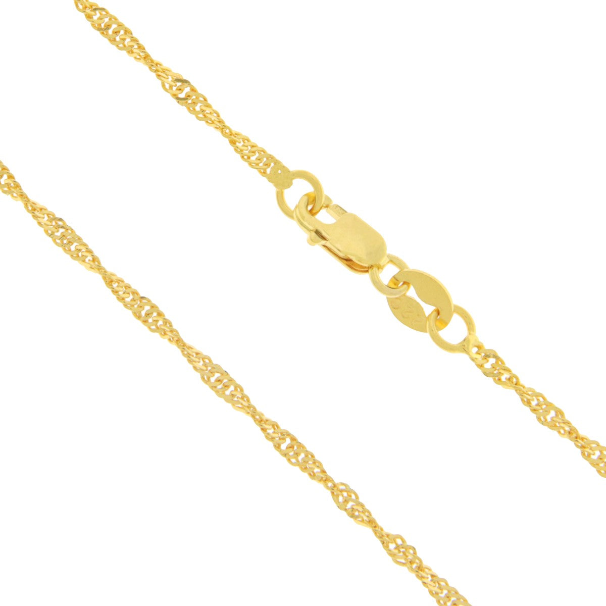 22ct Gold Ripple Chain - A121606