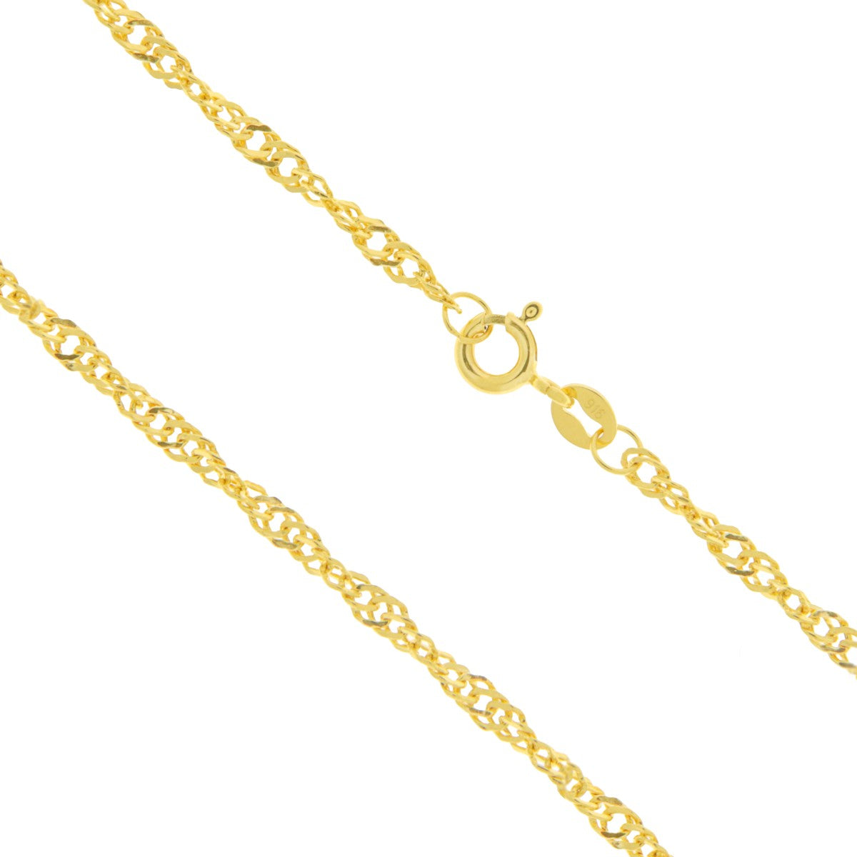 22ct Gold Ripple Chain - A121608