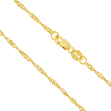 22ct Gold Ripple Chain - A121612