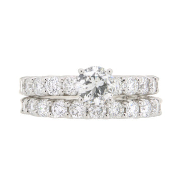 3.05ct Diamond Platinum Bespoke Premium Quality Wedding Ring Set - A121657