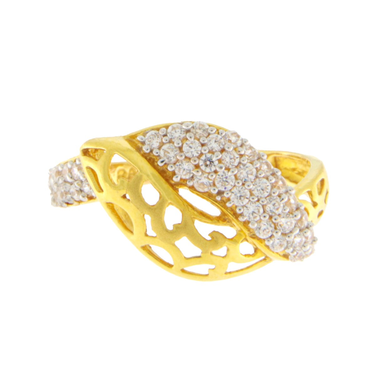 22ct Gold CZ Statement Ring - PB21713