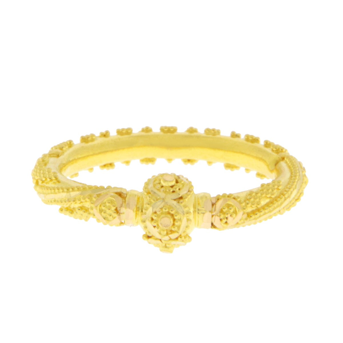 22ct Gold Antique Style Filigree Band Ring - A121909