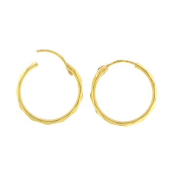 22ct Gold Polished Small Hoop Earrings - A121930