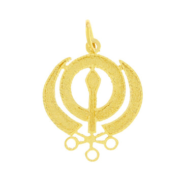 22ct Gold Khanda Pendant - A121950