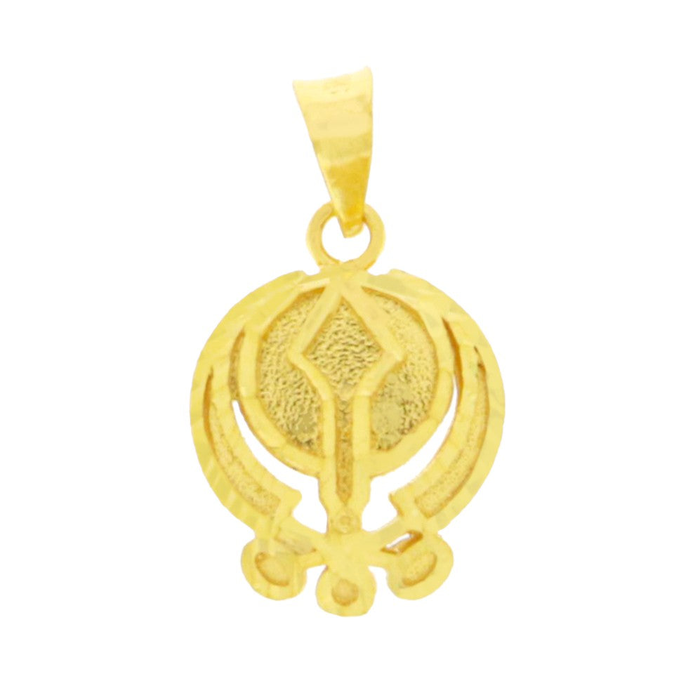 22ct Gold Khanda Pendant - A121953