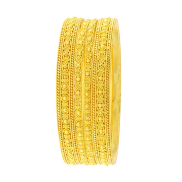 22ct Gold 2 Bangles & 2 Karas Set - A122137