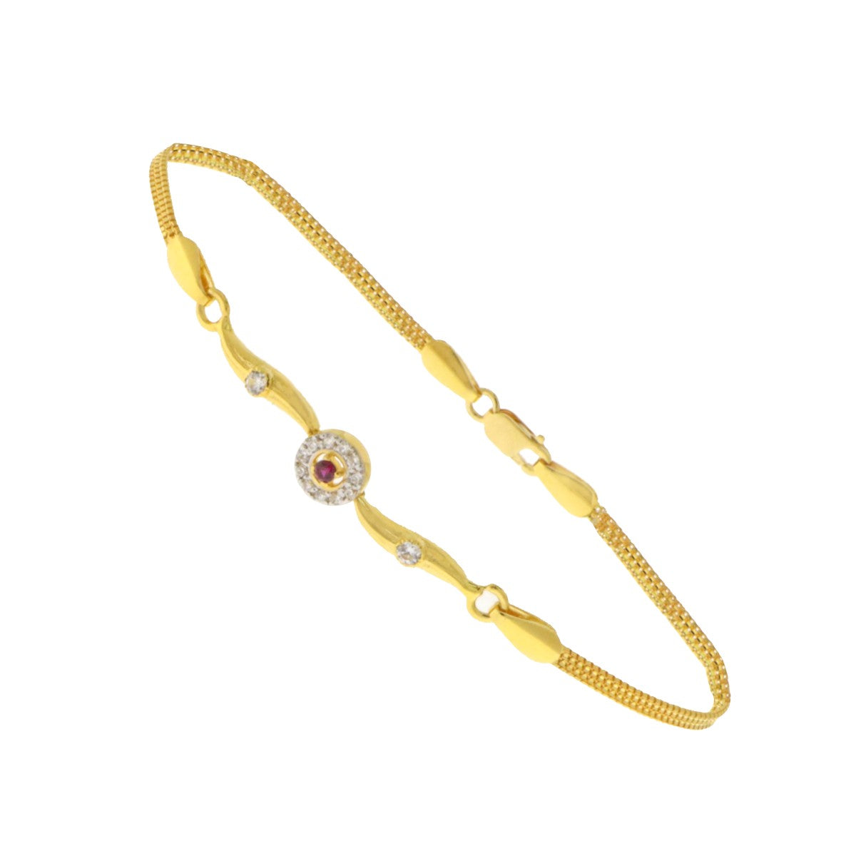 22ct Gold CZ Bracelet - A122183