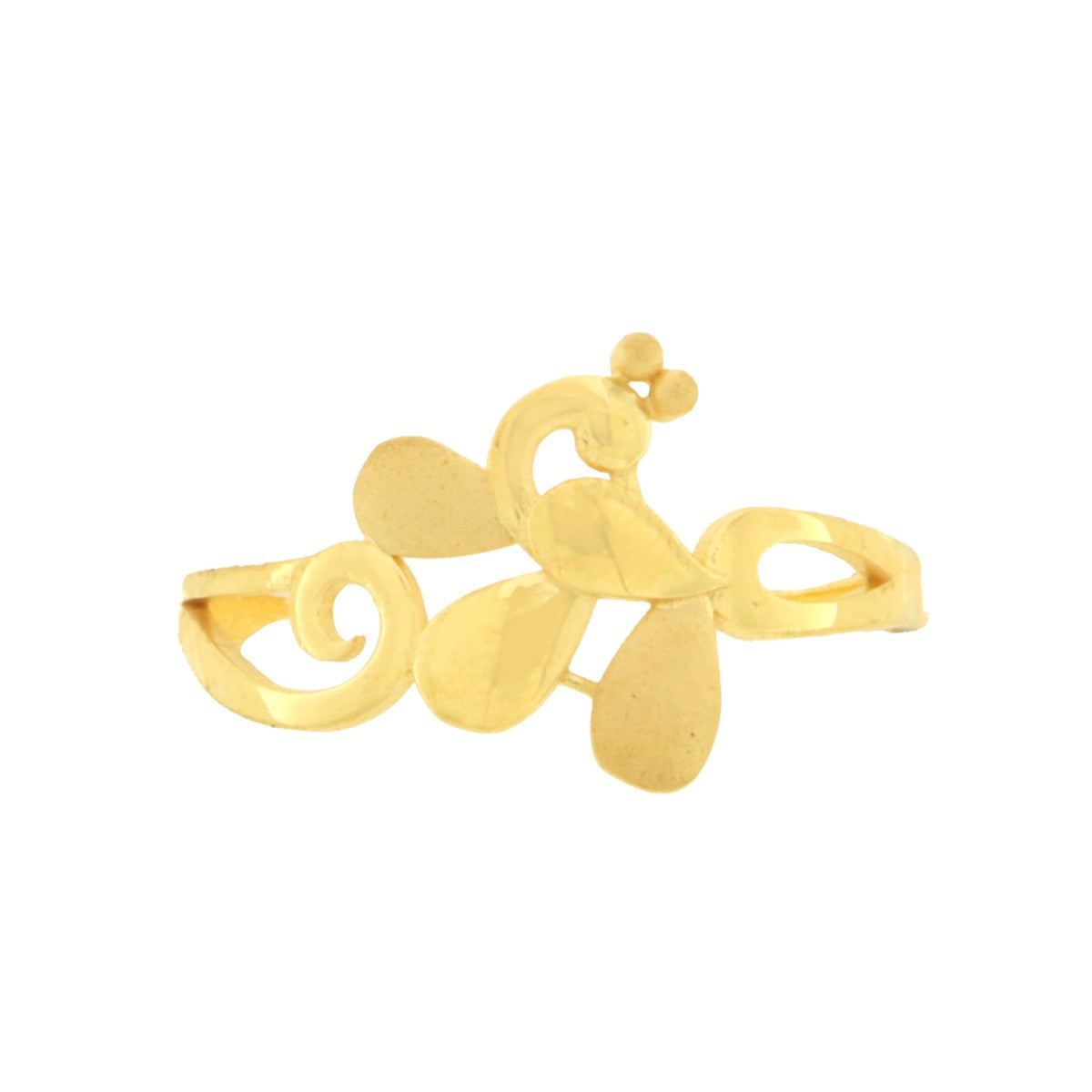 22ct Gold Floral Motif Ring - A122351