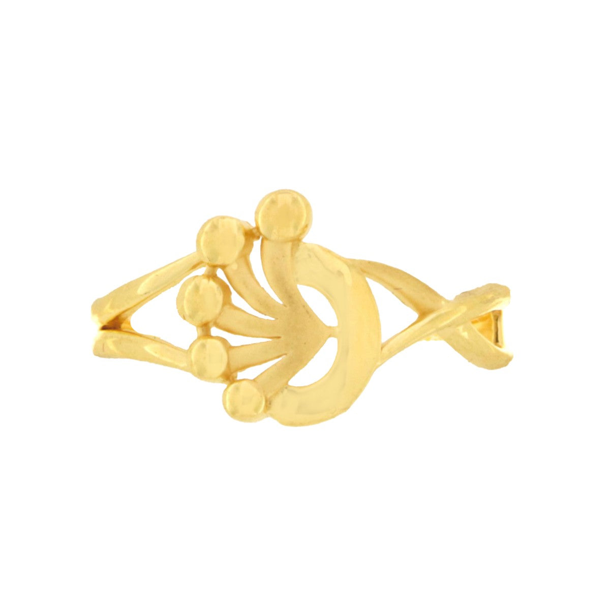 22ct Gold Floral Openwork Ring - A122352