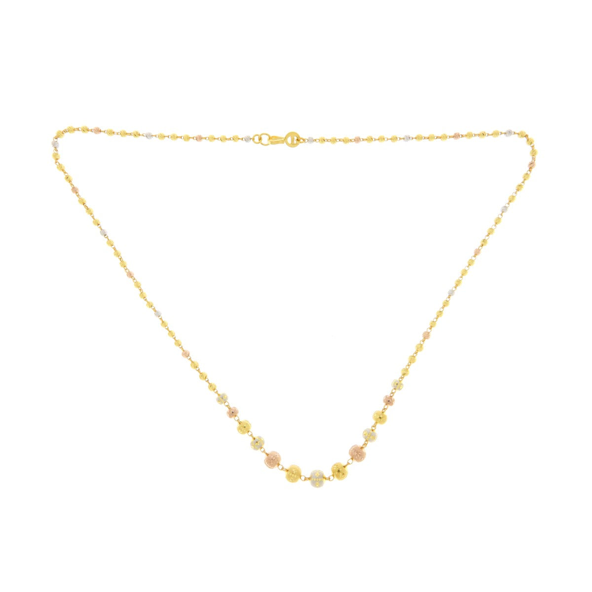 22ct Gold Beaded Necklace - A122368
