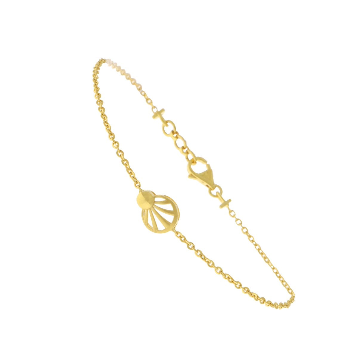 22ct Gold Delicate Charm Bracelet - A122393