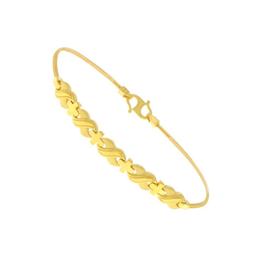 22ct Gold Textured Link Bracelet - A122394