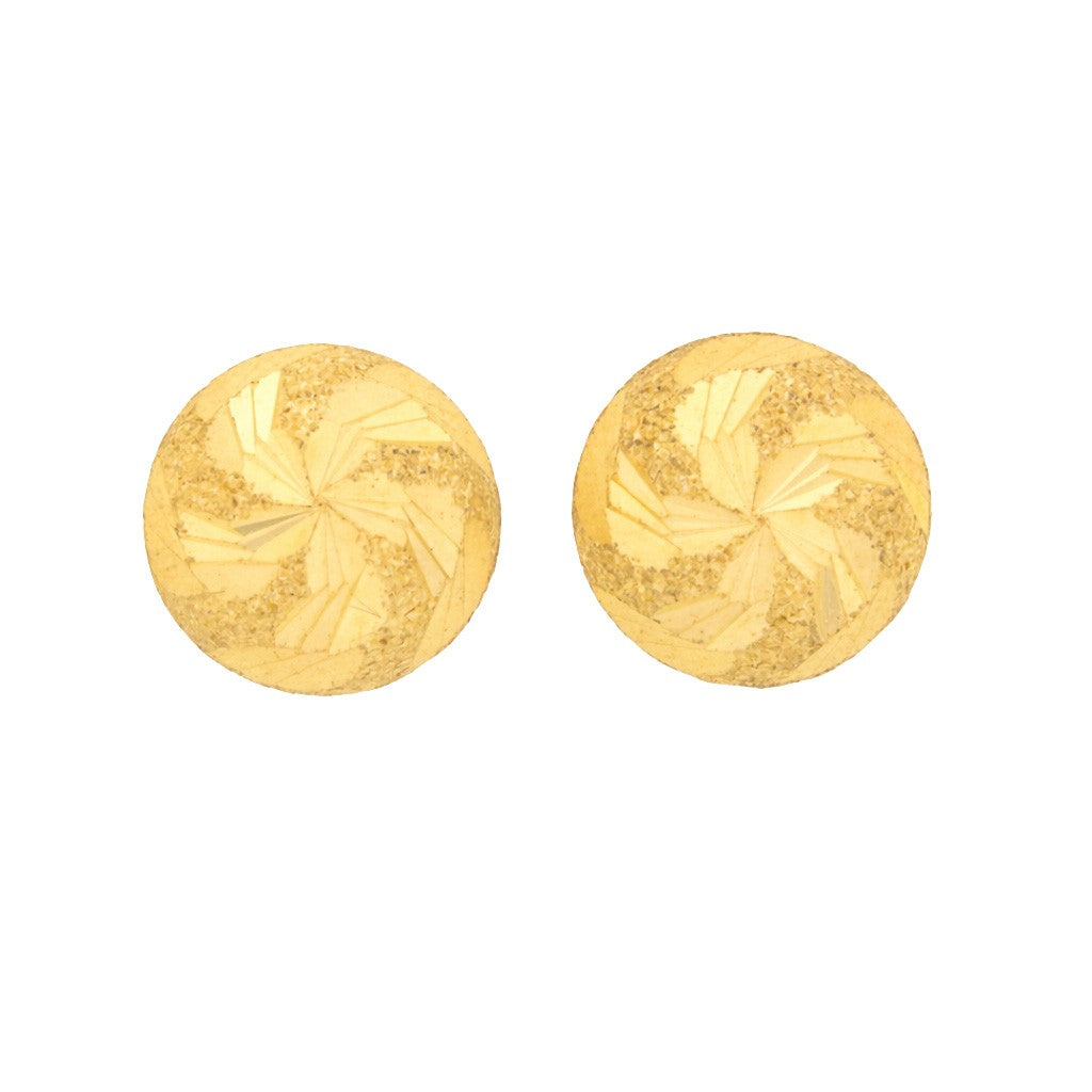 22ct Gold Starburst Stud Earrings - A122635