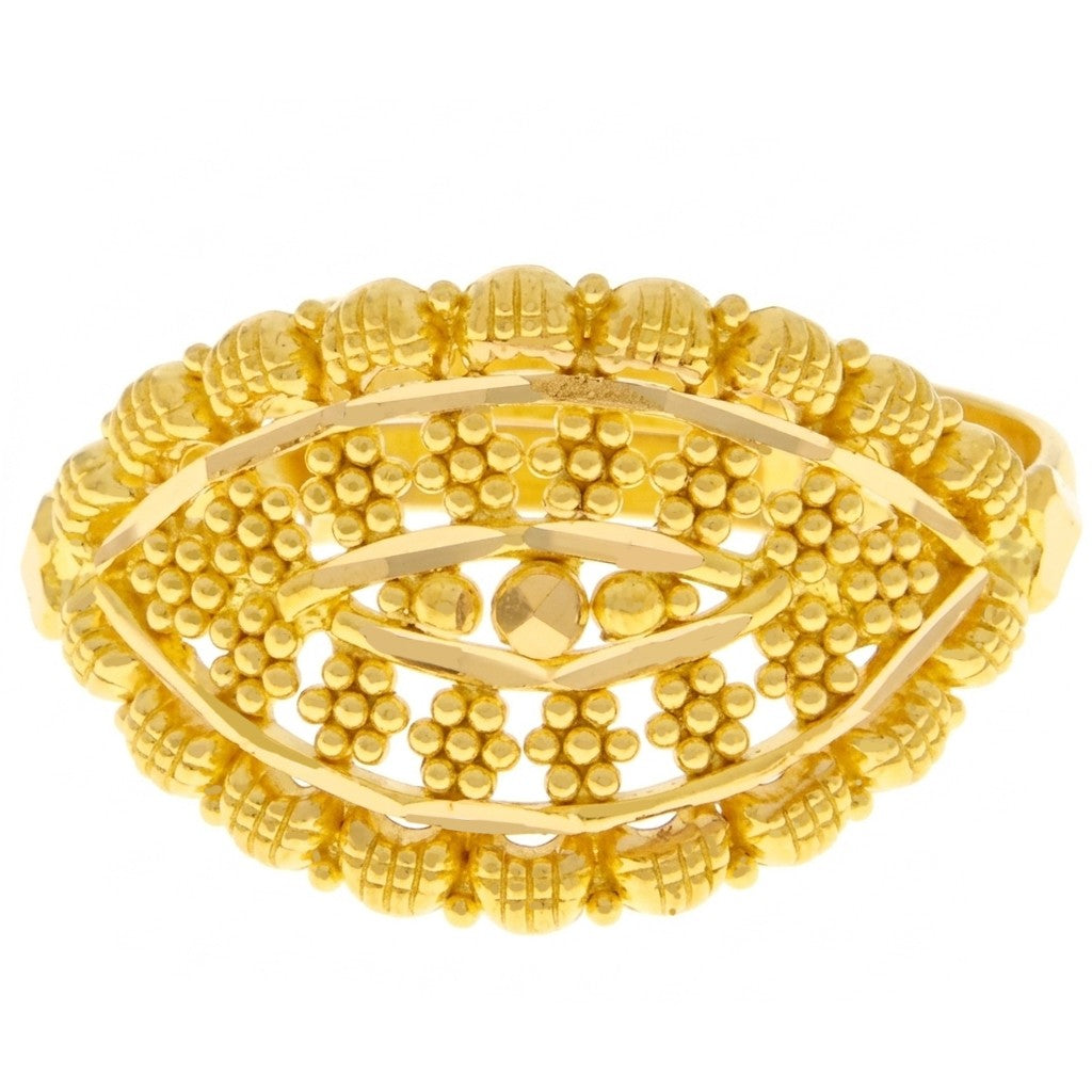 22ct Gold Adjustable Kids Designer Ring - A122665