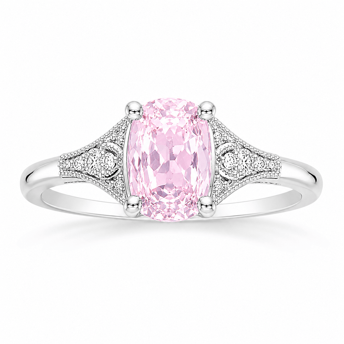 1.48ct Natural Pink Sapphire Ring in Sterling Silver – Sri Lankan Gemstone - Prestige Stones