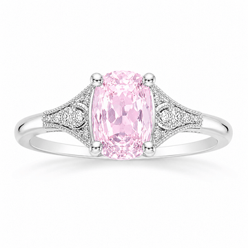 1.48ct Natural Pink Sapphire Ring in Sterling Silver – Sri Lankan Gemstone - Prestige Stones