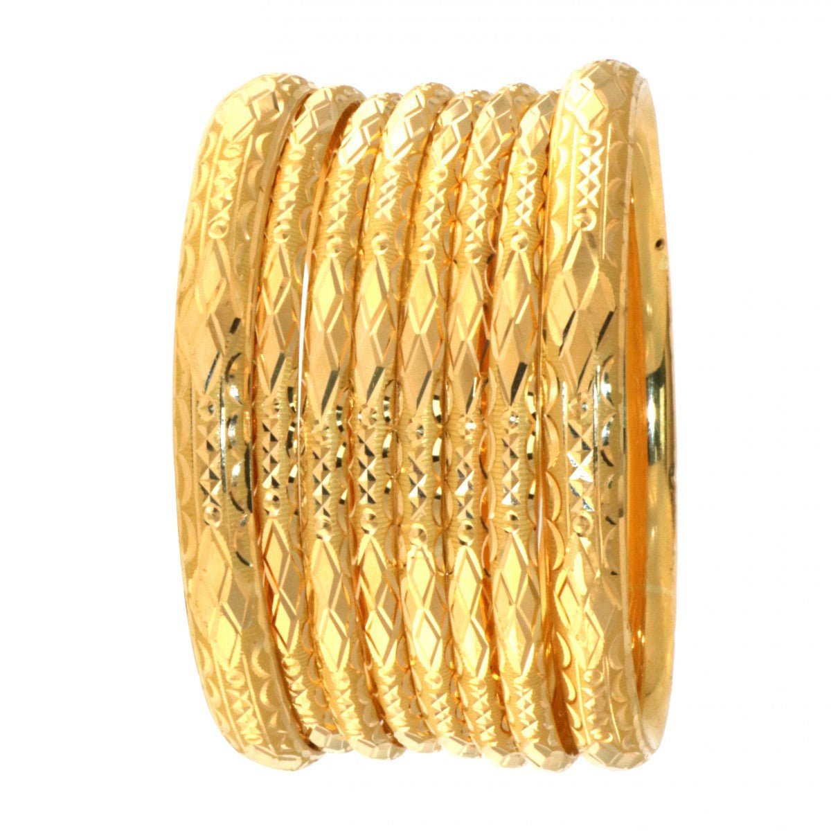 22ct Gold 2 Karas 6 Bangles Set - Prestige Stones