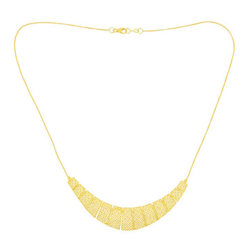 22ct Gold Filigree Panel Necklace - PB21865 - Prestige Stones