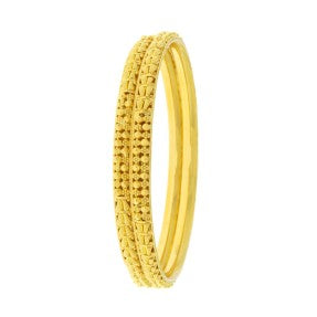 22ct Gold Filigree Bangles (Pair) - A122515