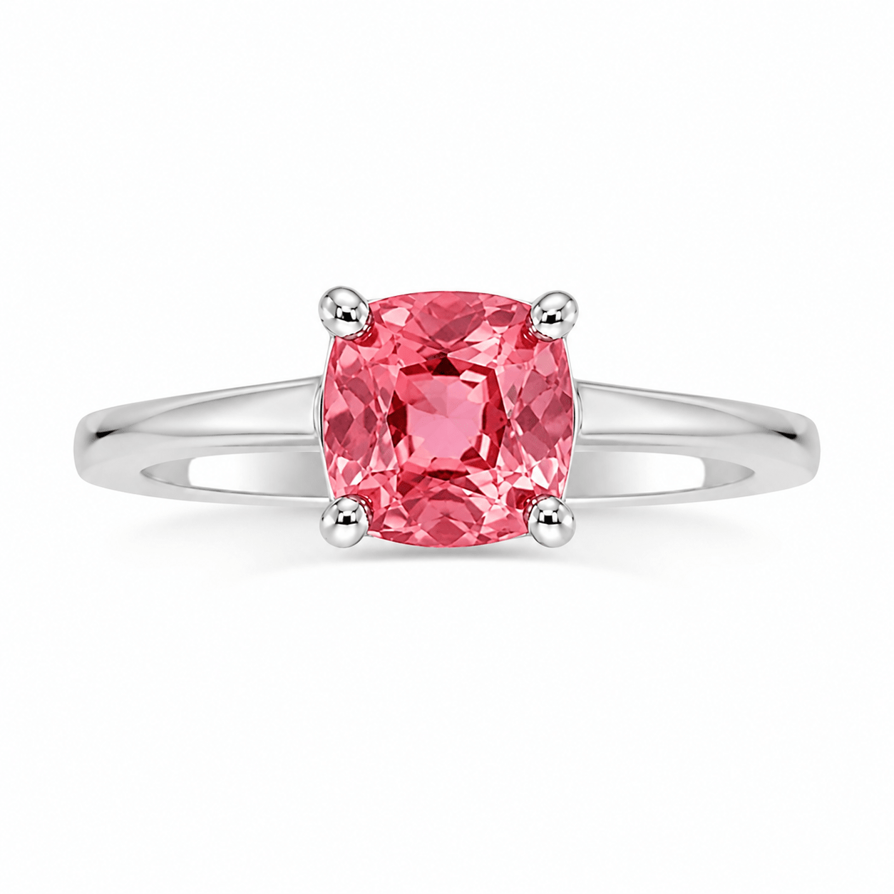 3ct Tanga Garnet Solitaire Ring in Sterling Silver - Prestige Stones