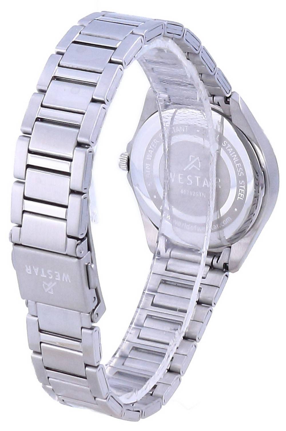 Westar Blue Dial Stainless Steel Quartz 40212 STN 104 Women's Watch