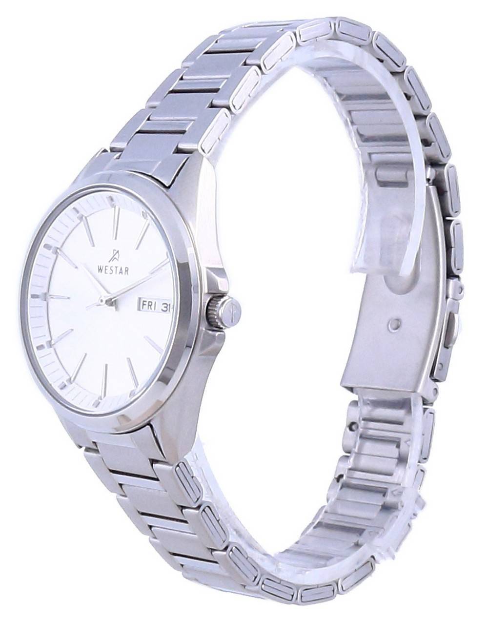 Westar Silver Dial Stainless Steel Quartz 40212 STN 107 Women's Watch