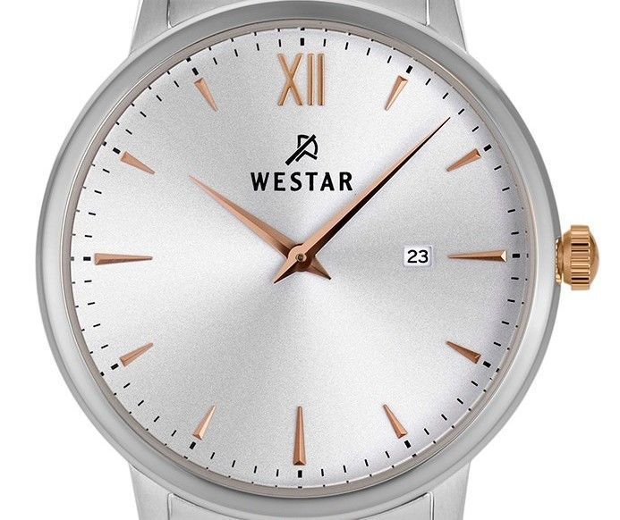 Westar Profile Two Tone Stainless Steel Silver Dial Quartz 40215SPN607 Women's Watch