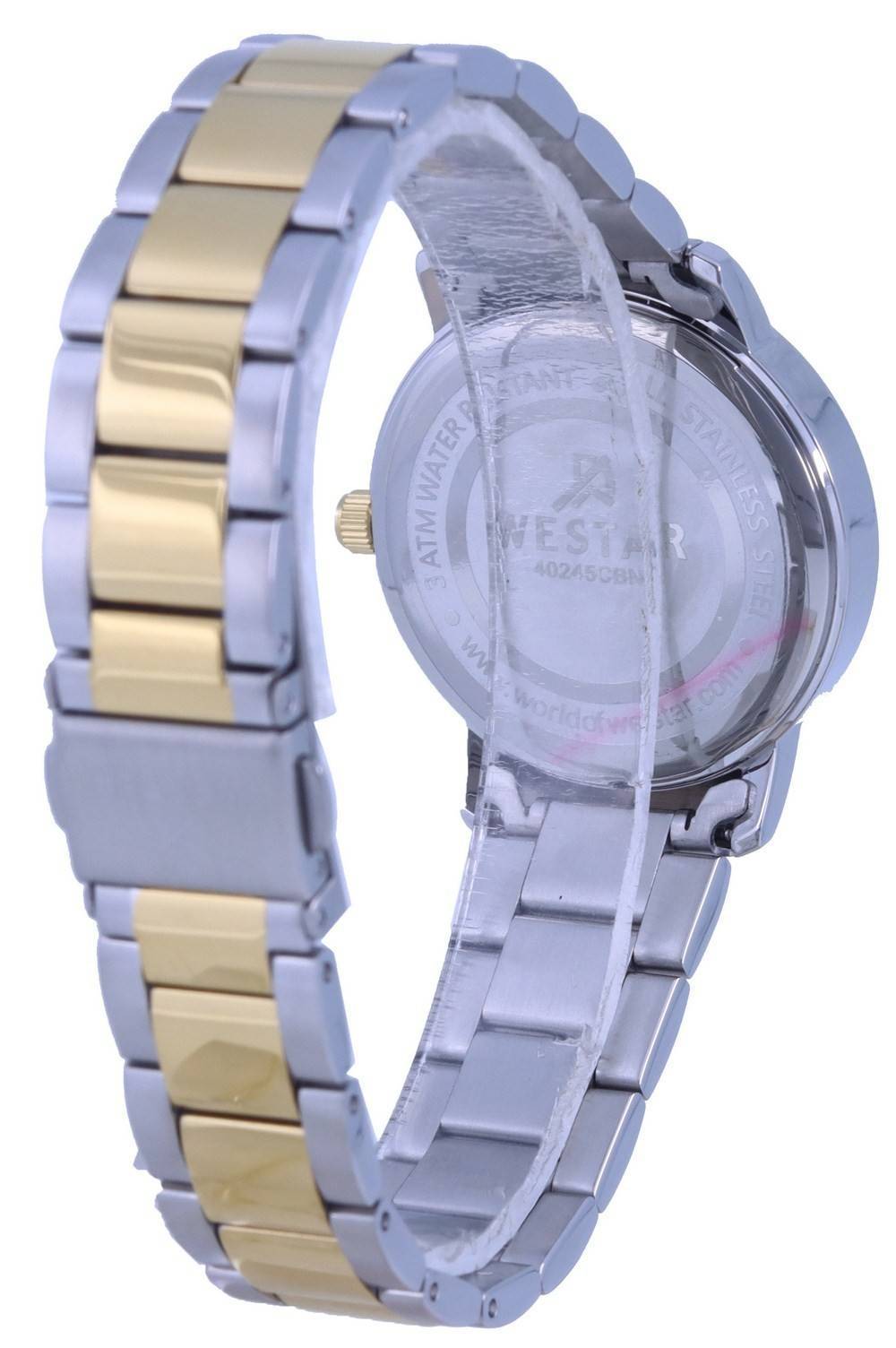 Westar Silver Dial Two Tone Stainless Steel Quartz 40245 CBN 102 Women's Watch