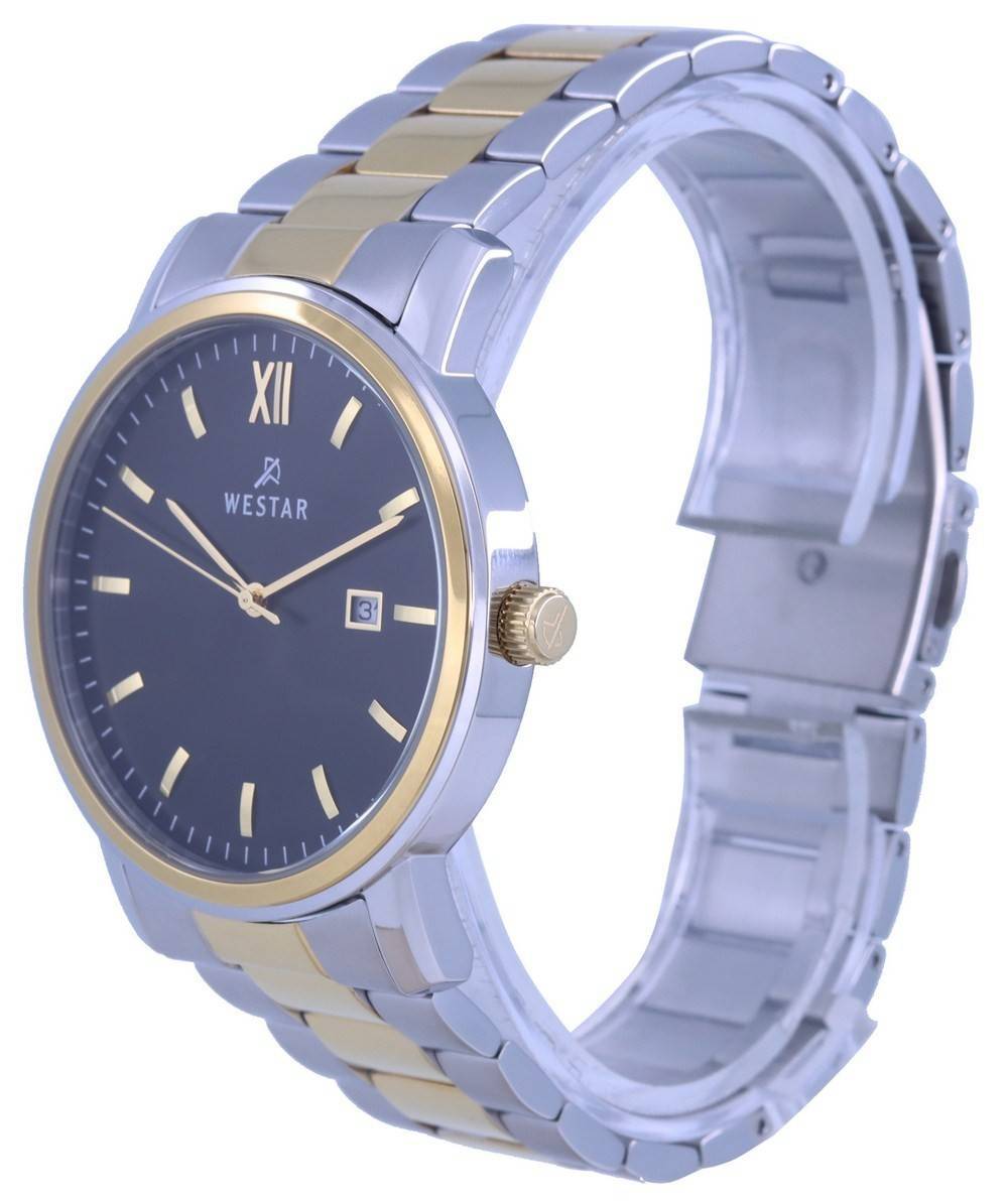 Westar Black Two Tone Stainless Steel Quartz 50245 CBN 103 Men's Watch
