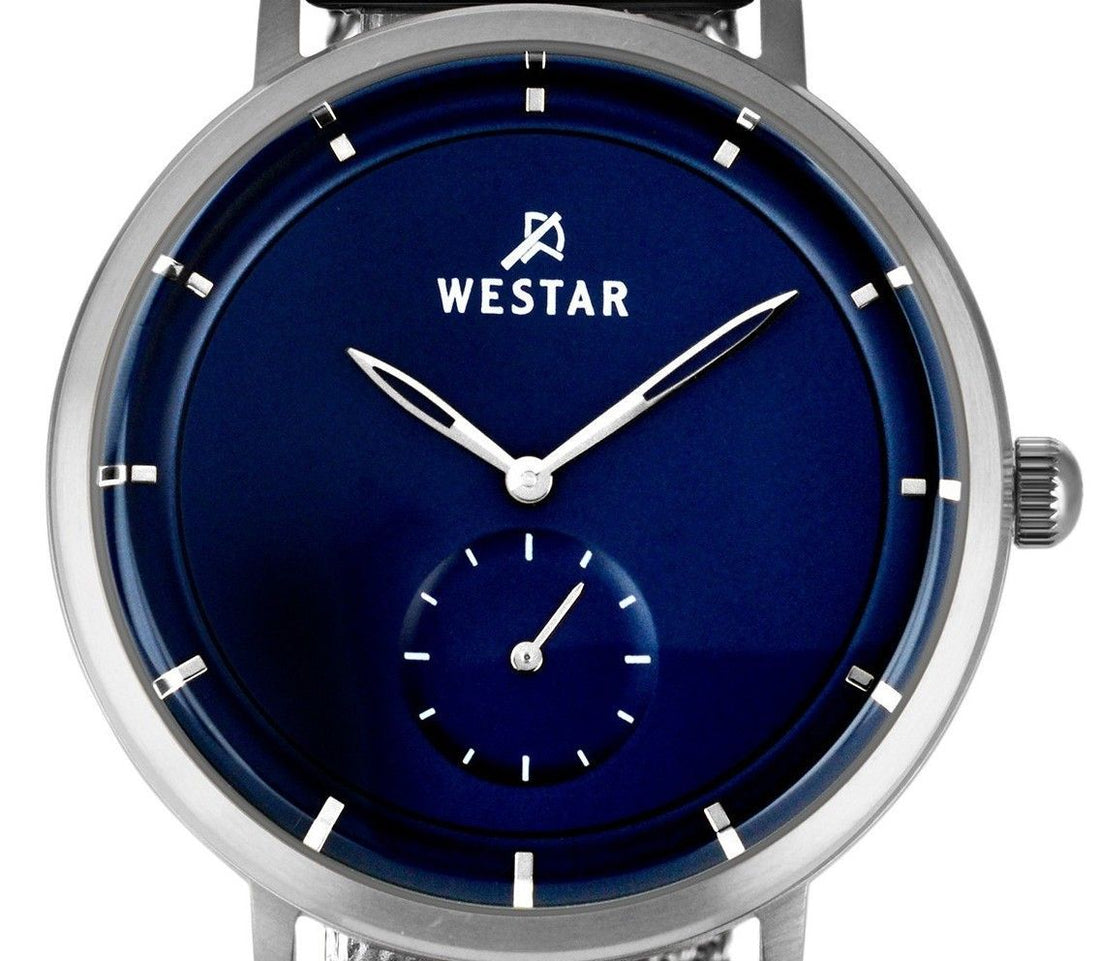 Westar Profile Stainless Steel Blue Dial Quartz 50247STN104 Men's Watch