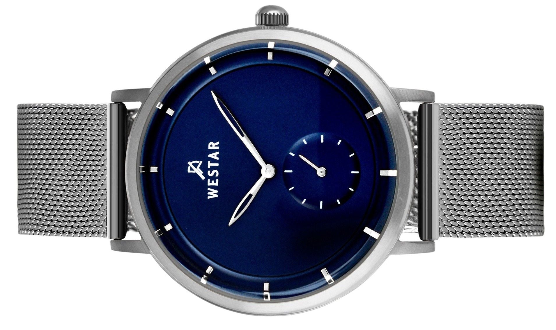 Westar Profile Stainless Steel Blue Dial Quartz 50247STN104 Men's Watch