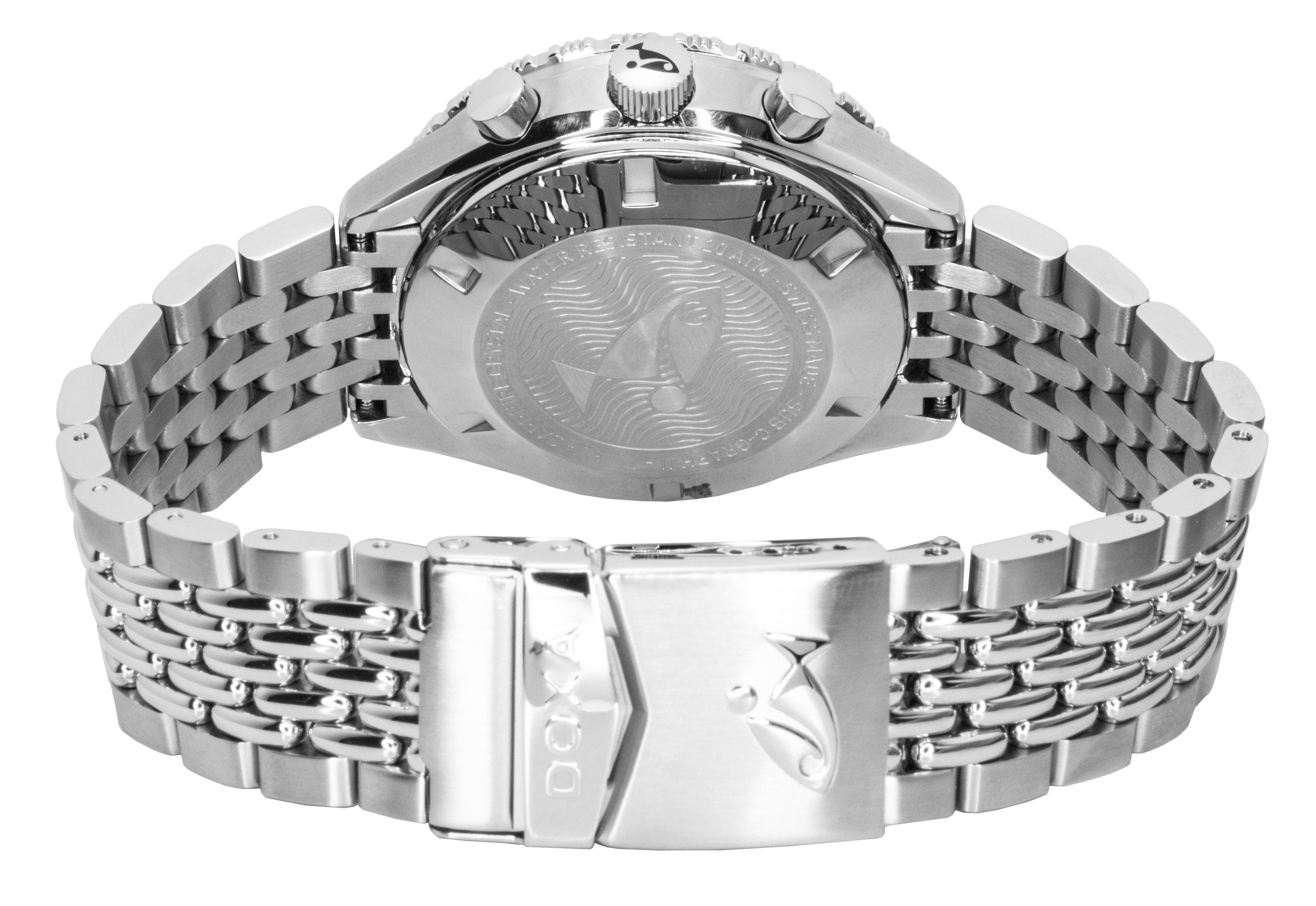 Doxa Sub 200 C-Graph II Sharkhunter Black Dial Automatic Diver's 797.10.101.10 200M Men's Watch With Extra Strap
