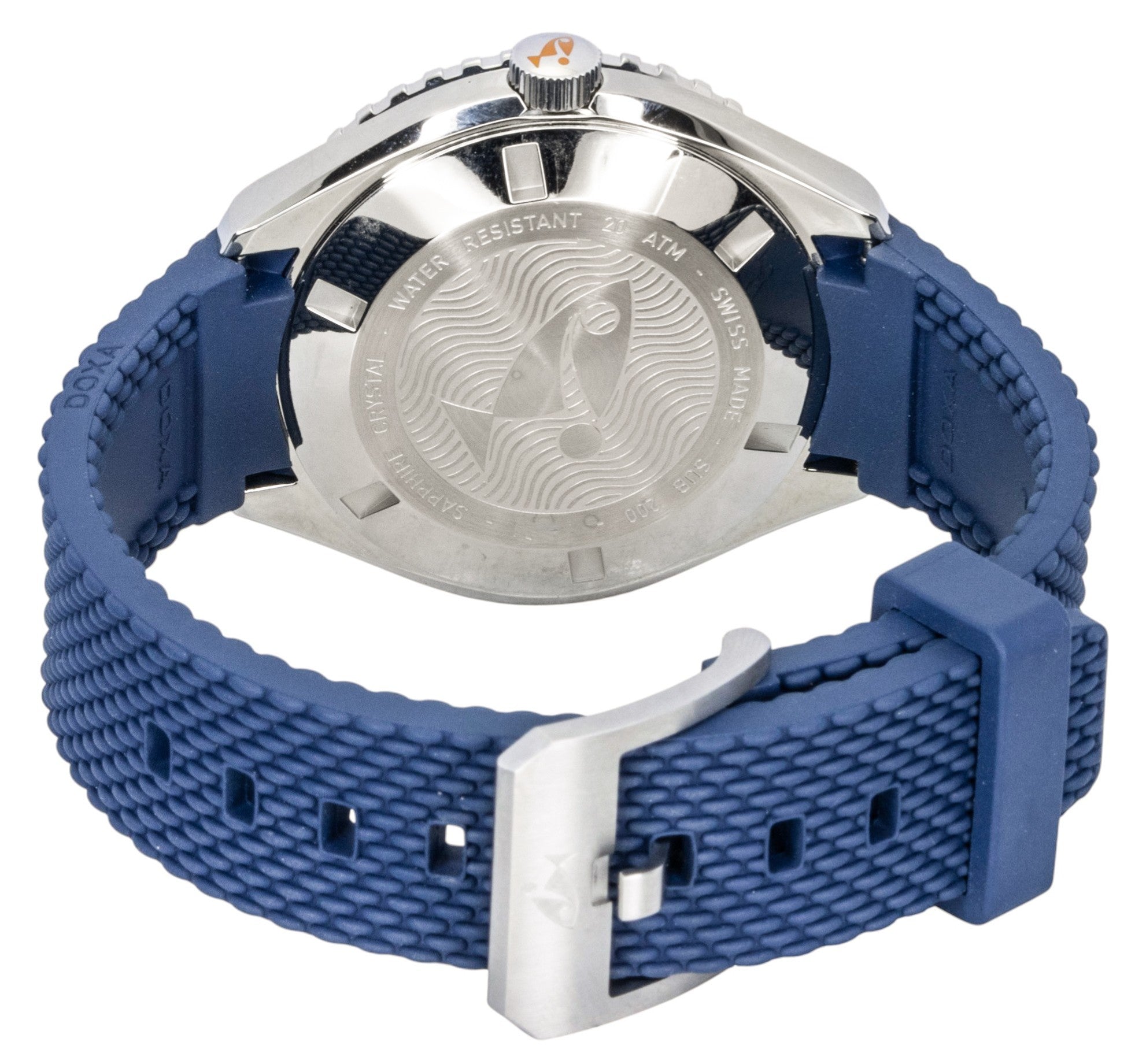Doxa Sub 200 Caribbean Stainless Steel Blue Dial Automatic Diver's 799.10.201.32 200M Men's Watch With Extra Strap
