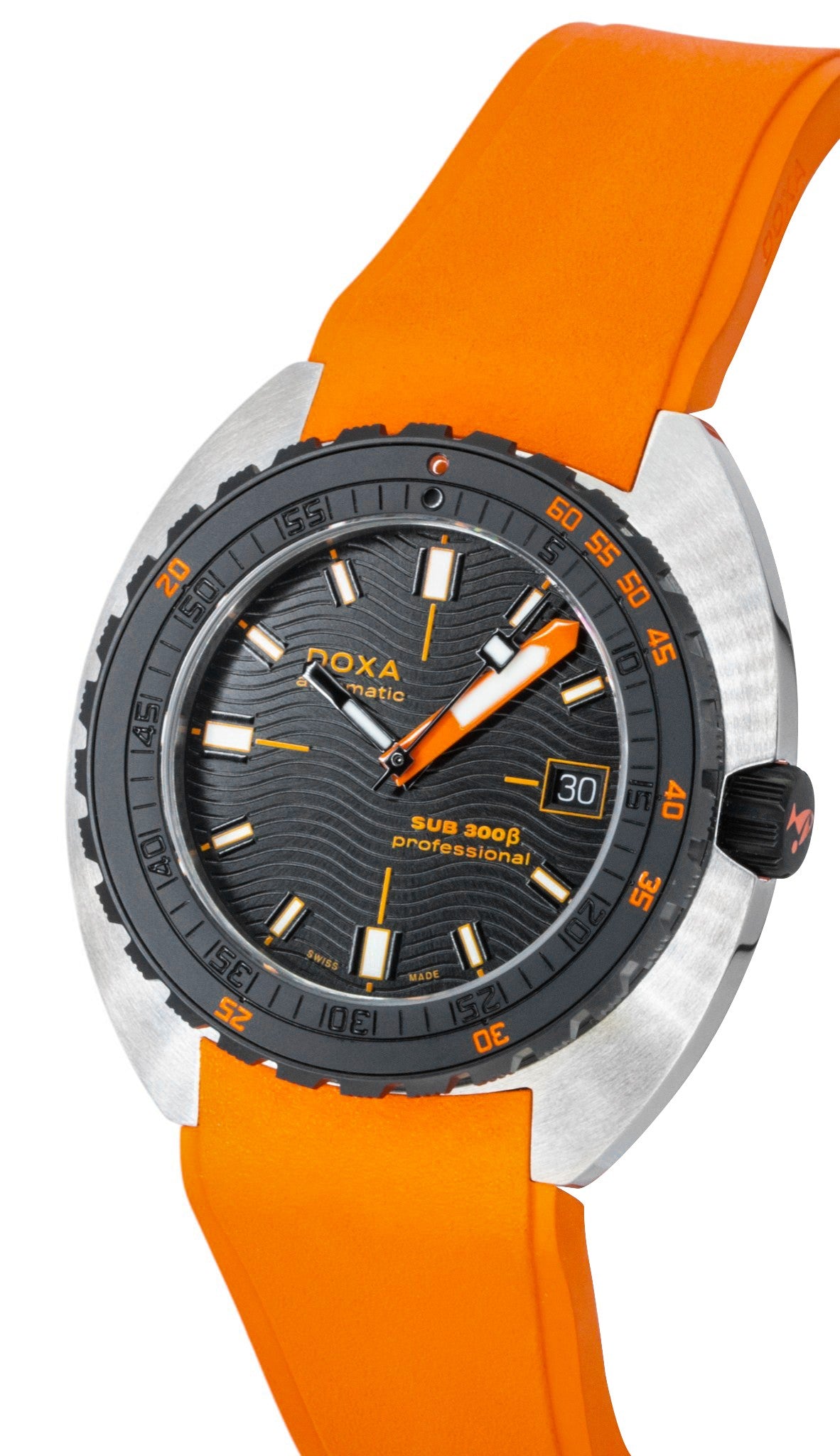 Doxa SUB 300 Beta Professional Black Dial Automatic Diver's 830.10.351.21 300M Men's Watch With Extra Strap