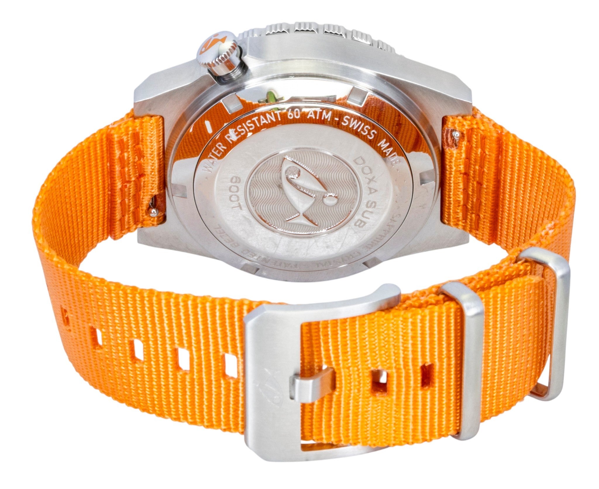 Doxa SUB 600T Professional Orange Dial Automatic Diver's 861.10.351.21-N 600M Men's Watch With Extra Strap