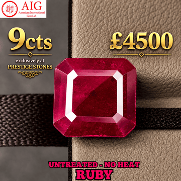 8.96ct Natural Ruby - Untreated (No Heat) - AIG Certified | Prestige Stones - Prestige Stones