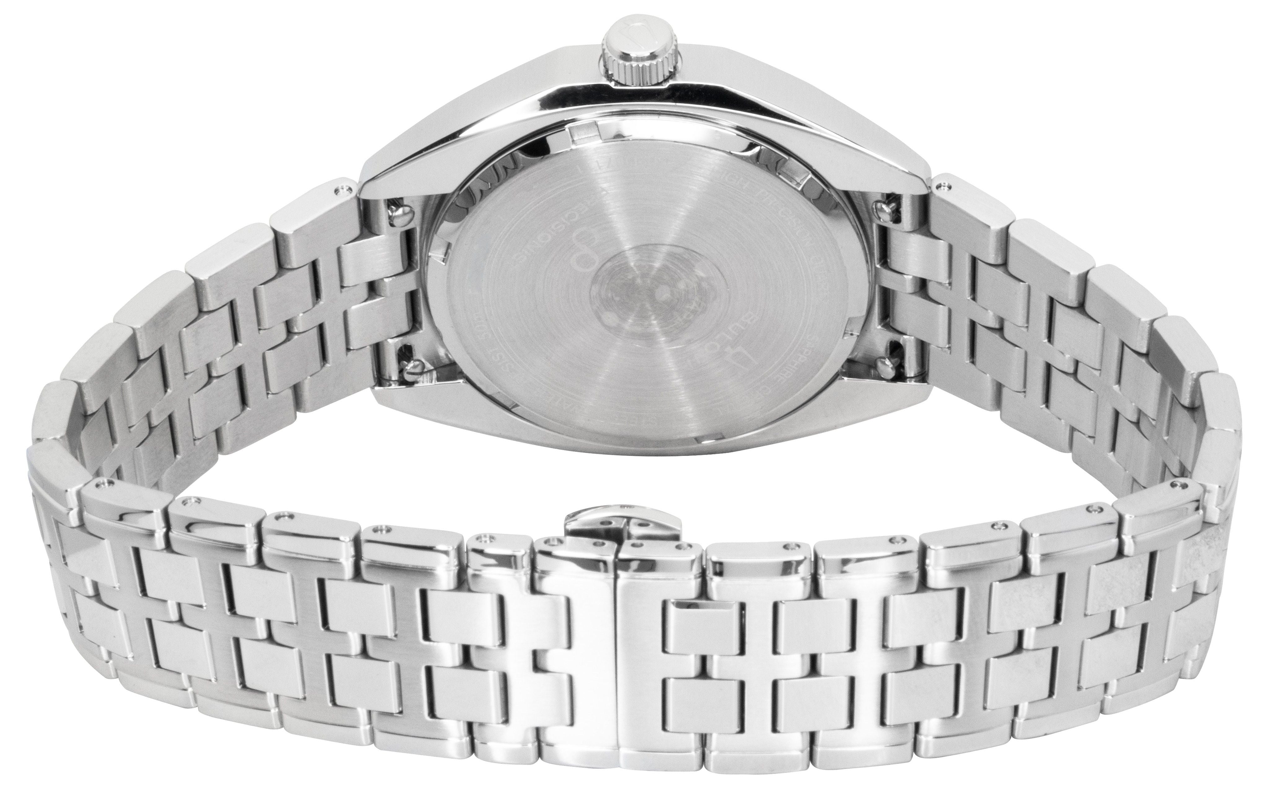 Bulova Jet Star Stainless Steel Grey Dial Quartz 96B472 Men's Watch