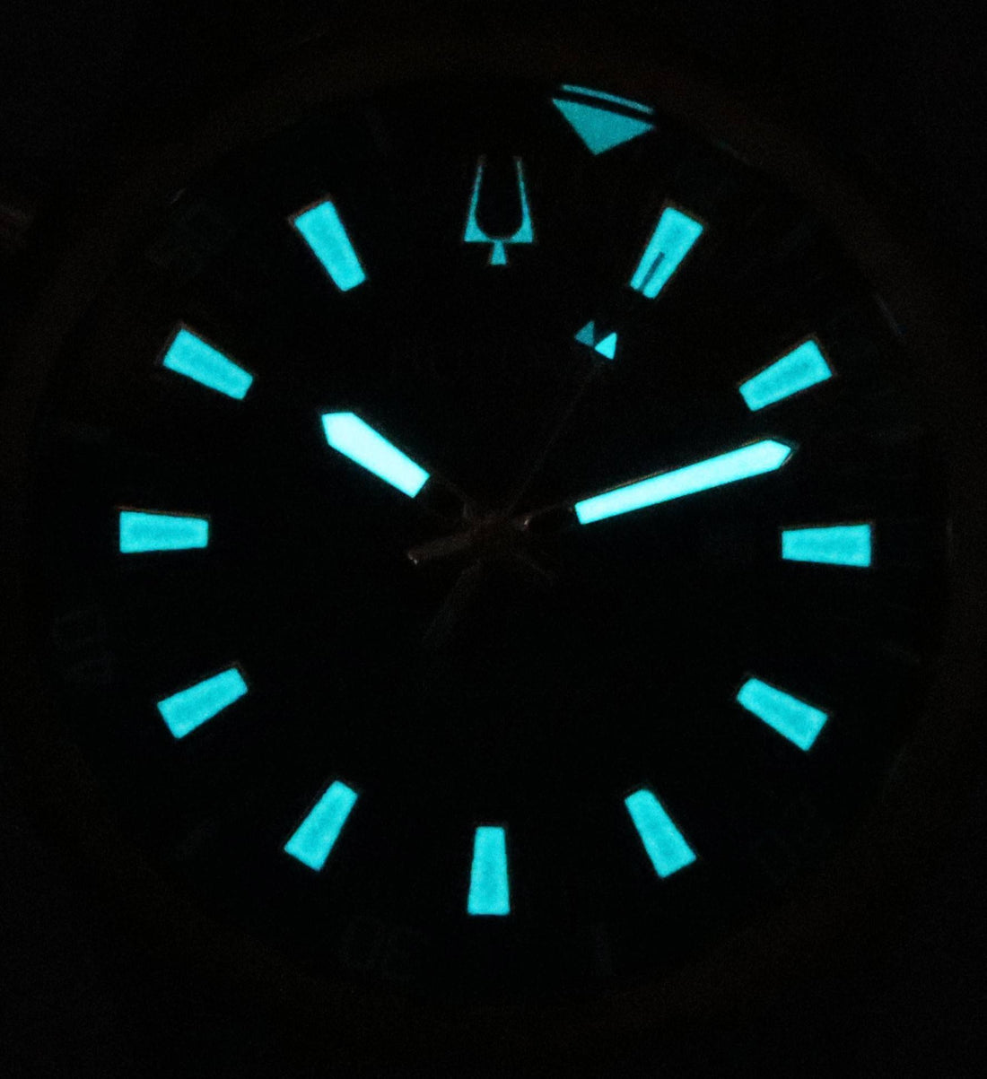 Bulova Marine Star Two Tone Bracelet Blue Dial Quartz 98B384 100M Men's Watch