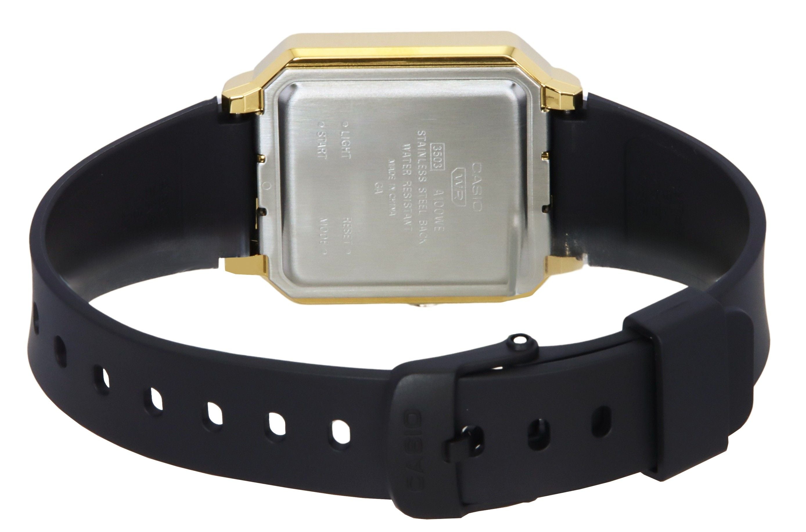 Casio Vintage Digital Resin Strap Quartz A100WEFG-9A Unisex Watch