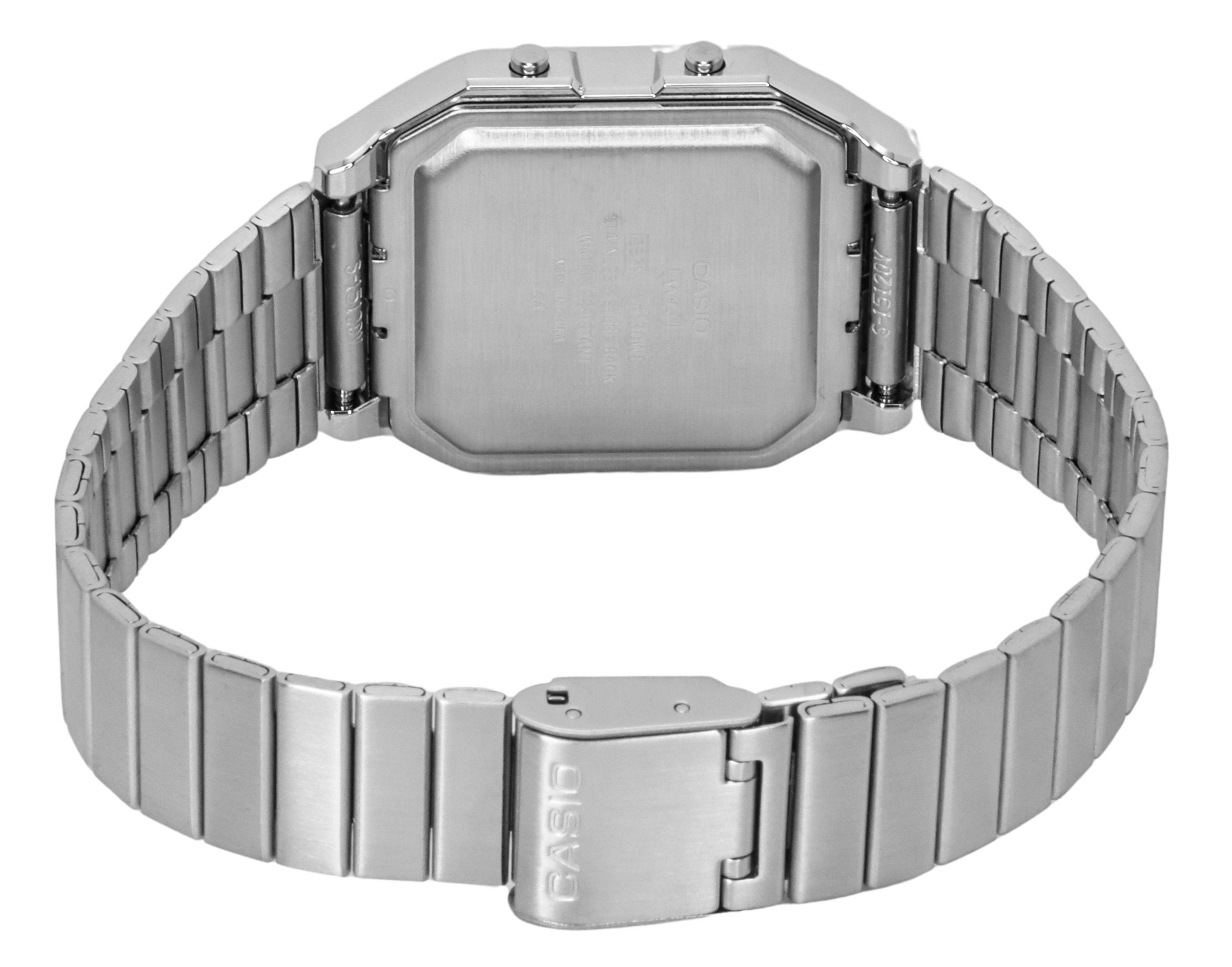 Casio Vintage Digital Stainless Steel Quartz A130WE-1A Unisex Watch