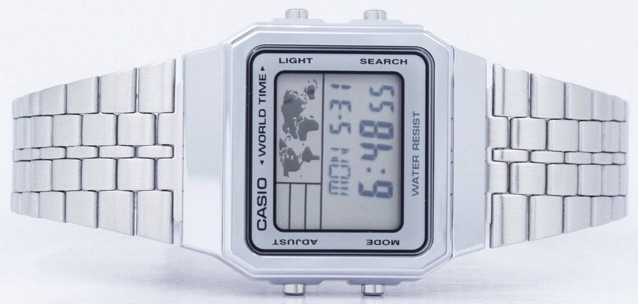 Casio Alarm World Time Digital A500WA-7DF Men's Watch