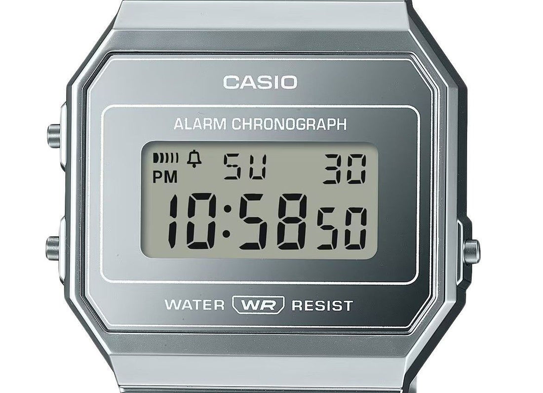 Casio Vintage Digital Stainless Steel Silver Dial Quartz A700WEV-7A Unisex Watch
