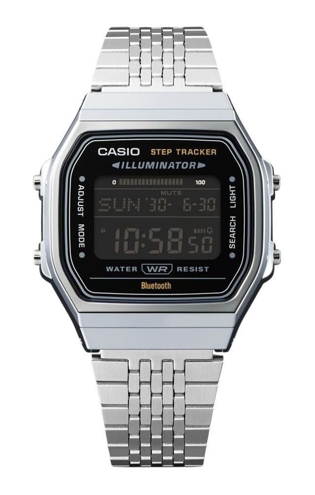 Casio Vintage Digital Smartphone Link Stainless Steel Quartz ABL-100WE-1B Unisex Watch